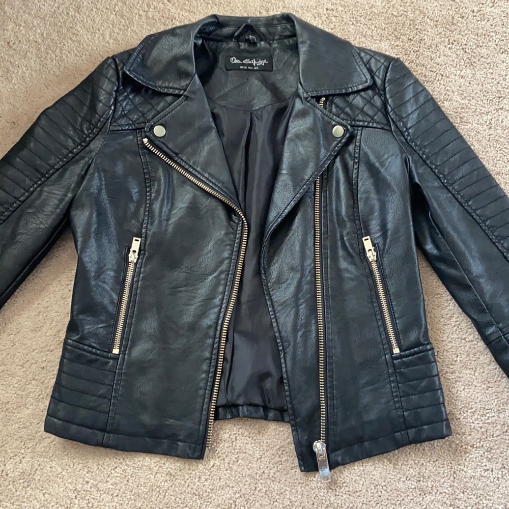 Black leather jacket